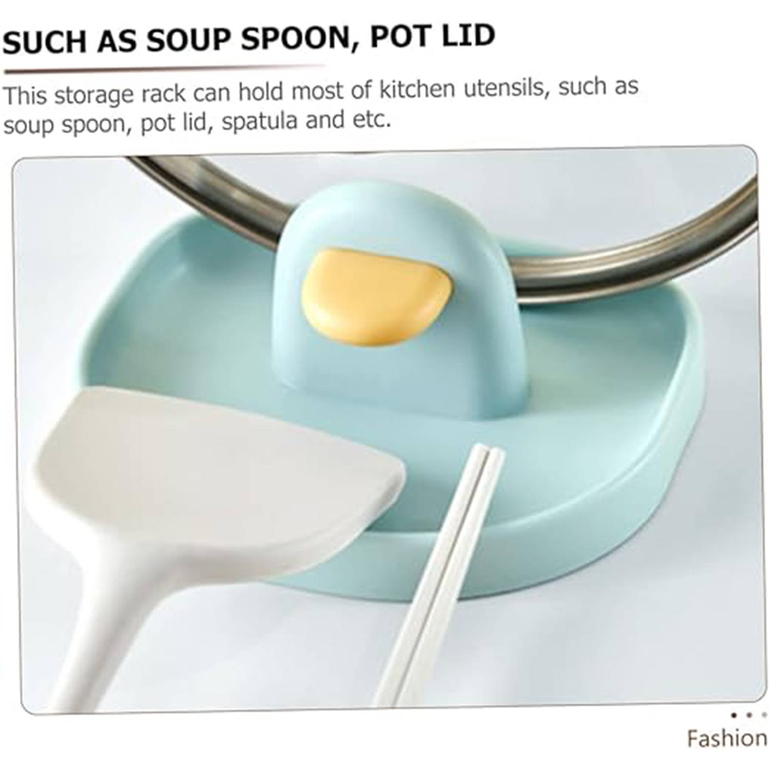Pot lid rack tongs rest holder 2