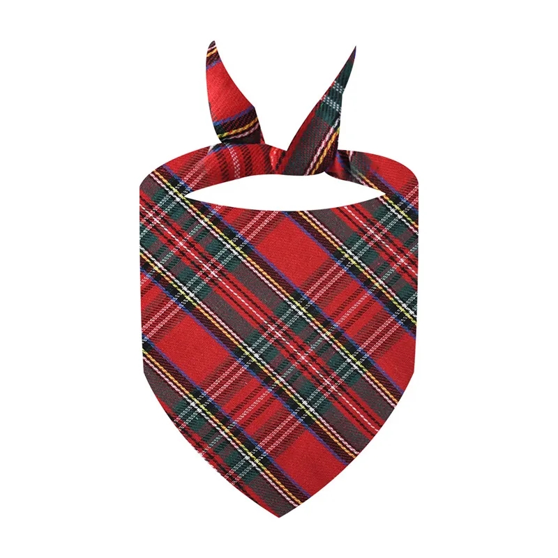 Plaid Pet Triangle Bandana Bib Scarf for Dog And Cat 6