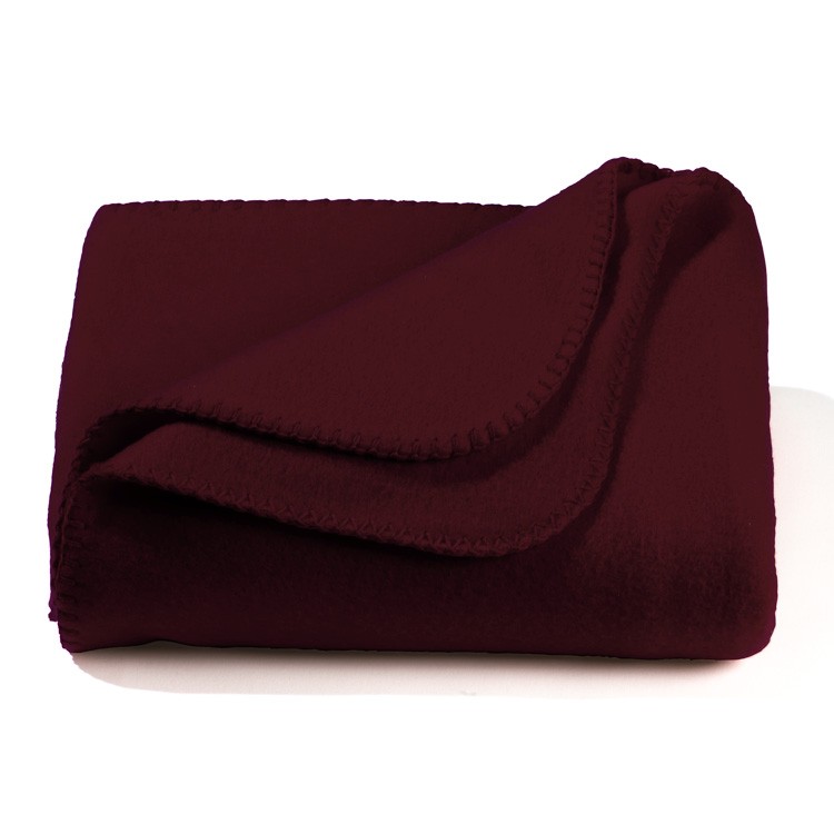 Maroon Value Fleece Blanket 1