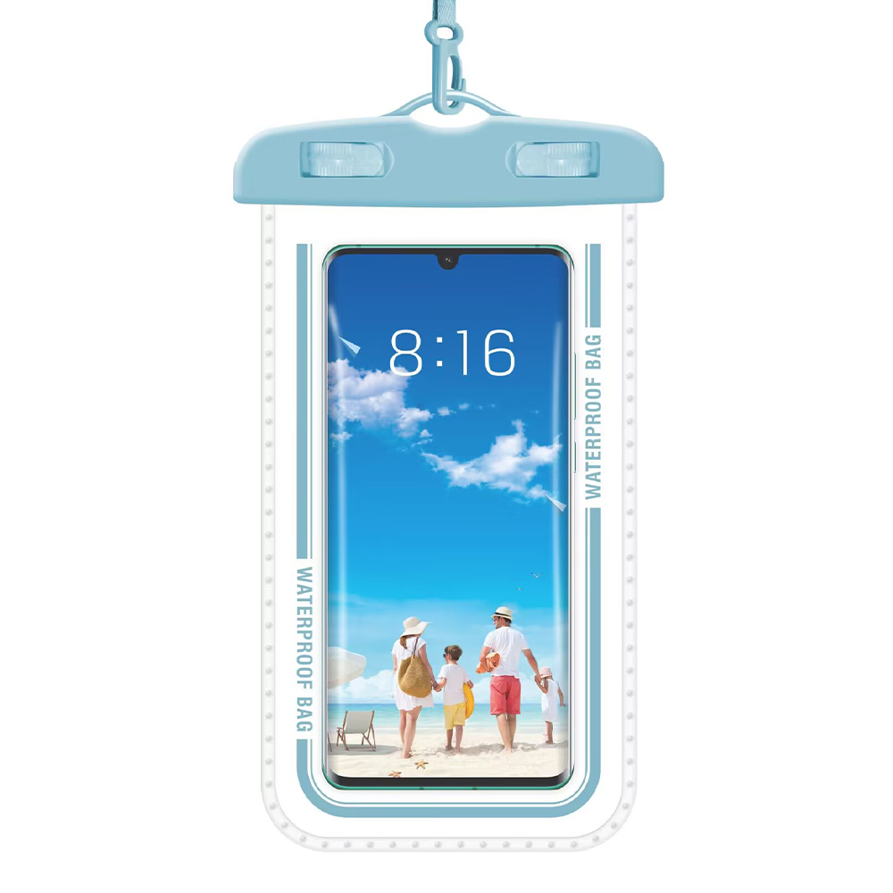 7.3" PVS+ABS Waterproof Mobile Phone Case Pouch With Lanyard 5