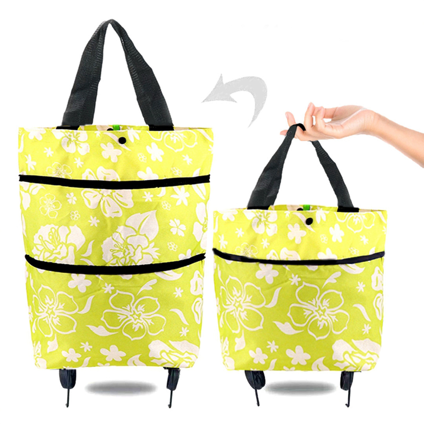 Reusable Foldable Grocery Bags with Wheels 7