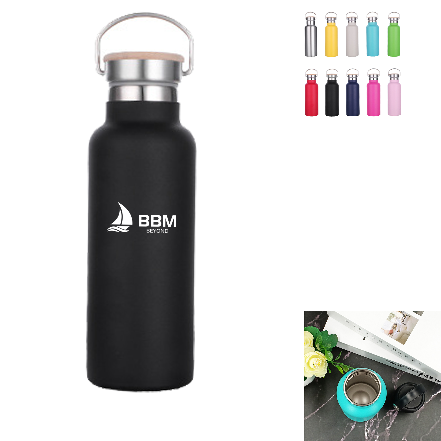 32oz Stainless Steel Water Bottles, custom water bottle with logo imprint 2