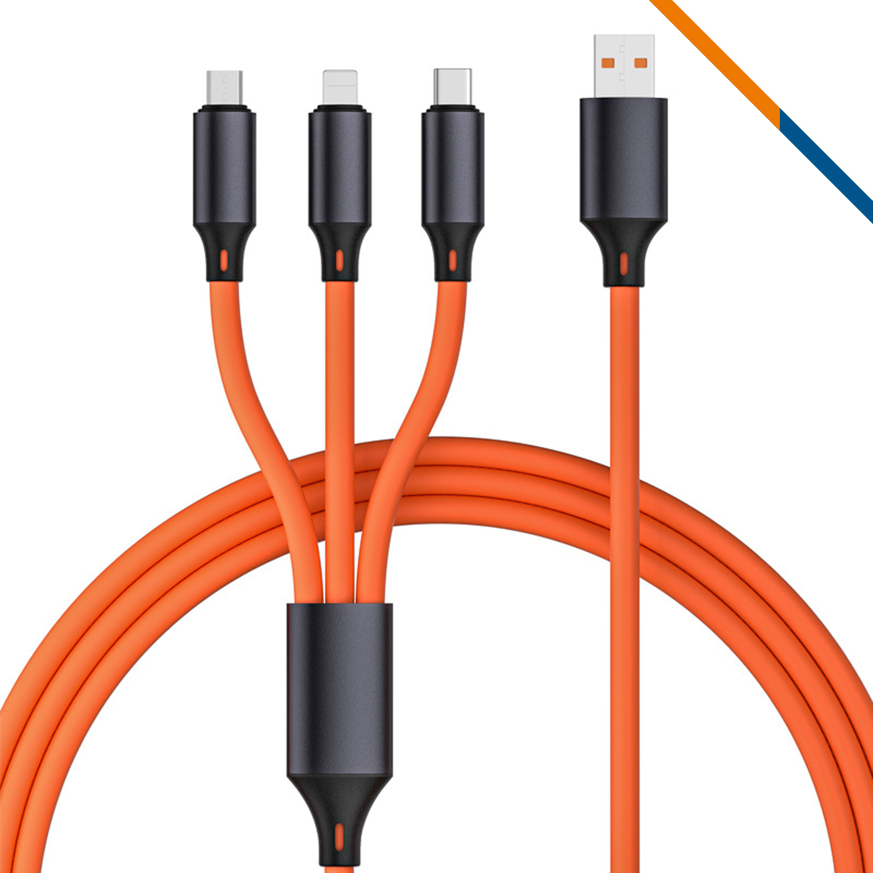 Pasor 3in1 Fast Charging Data Transfer Cable 9