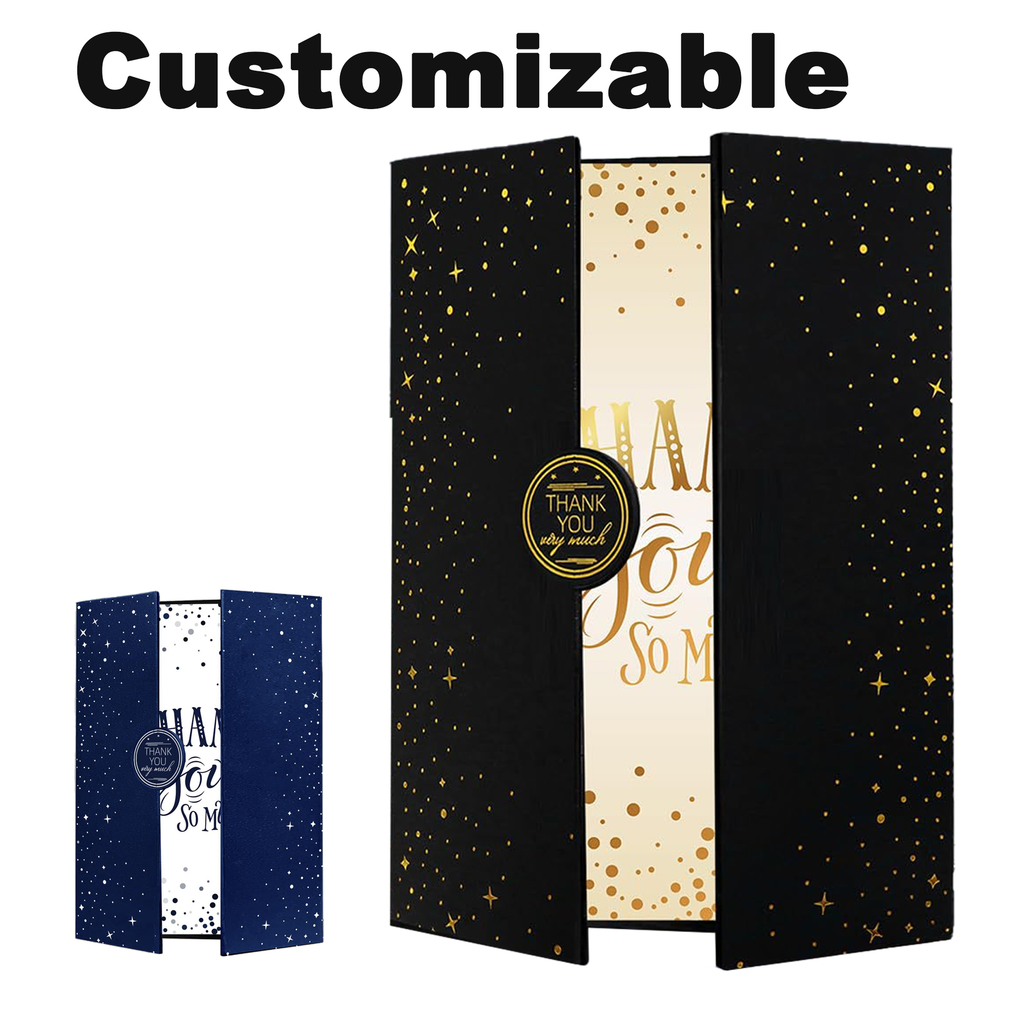 6.3" x 4.72" Custom Holiday Guest Book 1