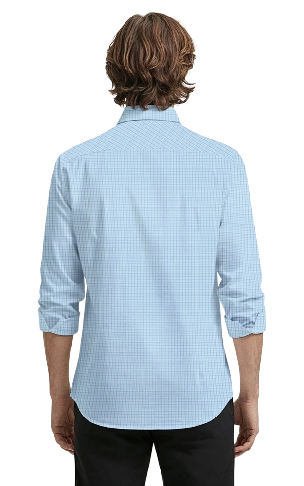 Mens L/S Tricolor Plaid 4