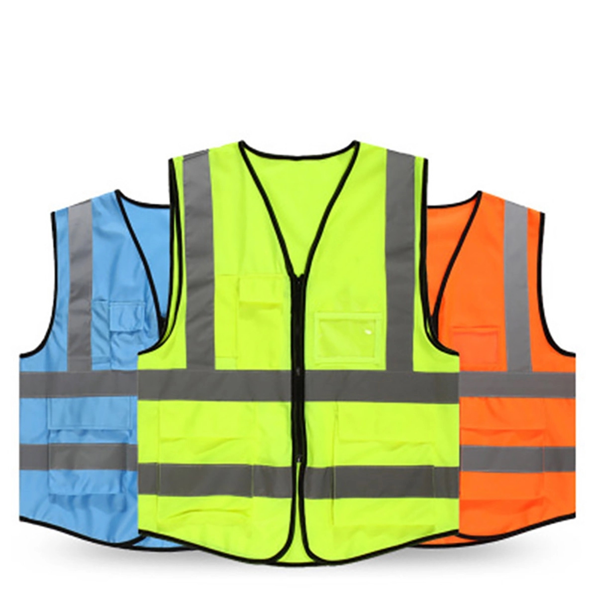 Reflective Zipper Safety Vest 2