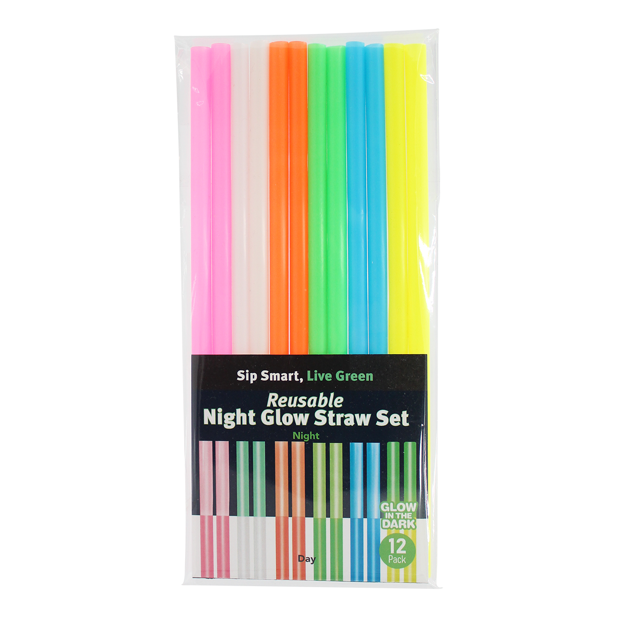 Nite Glow Reusable Straw - 12 Pack 6