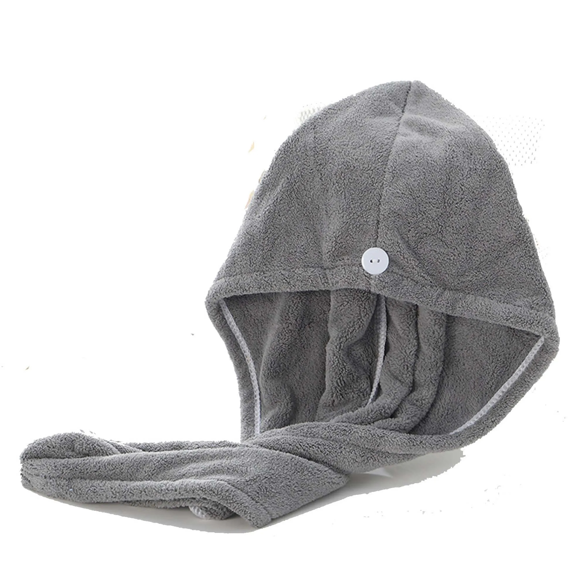 Coral Velvet Hair Fast Dry Towel Cap 2