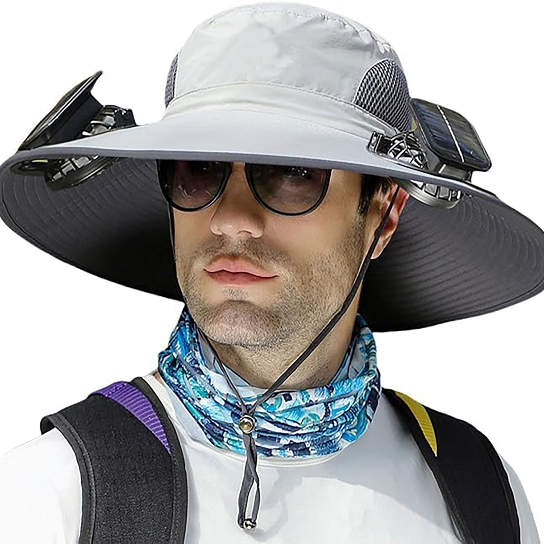 Solar Powered Cooling Fan Hat 1