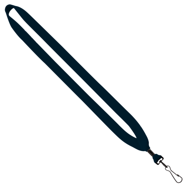 3/4" Cotton Lanyard with Metal Crimp & Split-Ring 28