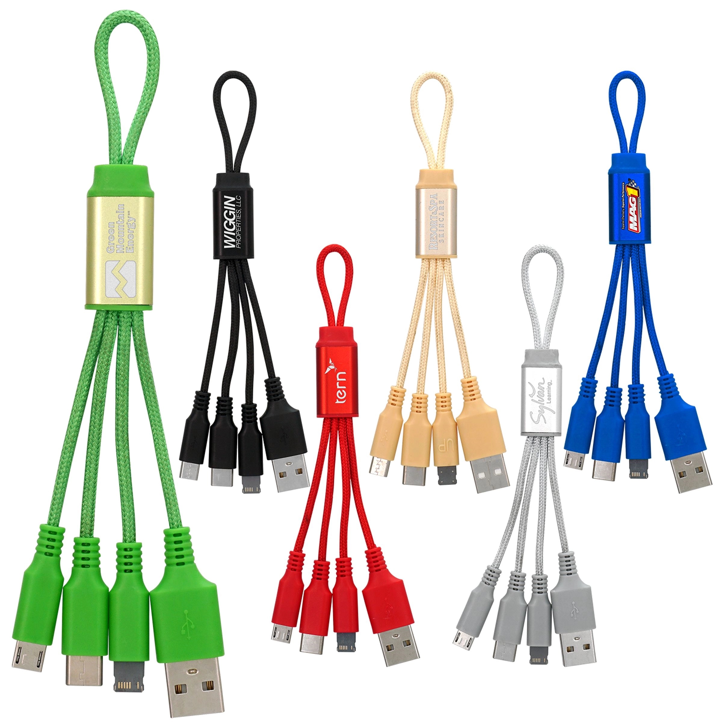 Metallic Loop 3-in-1 Cable with Type C USB