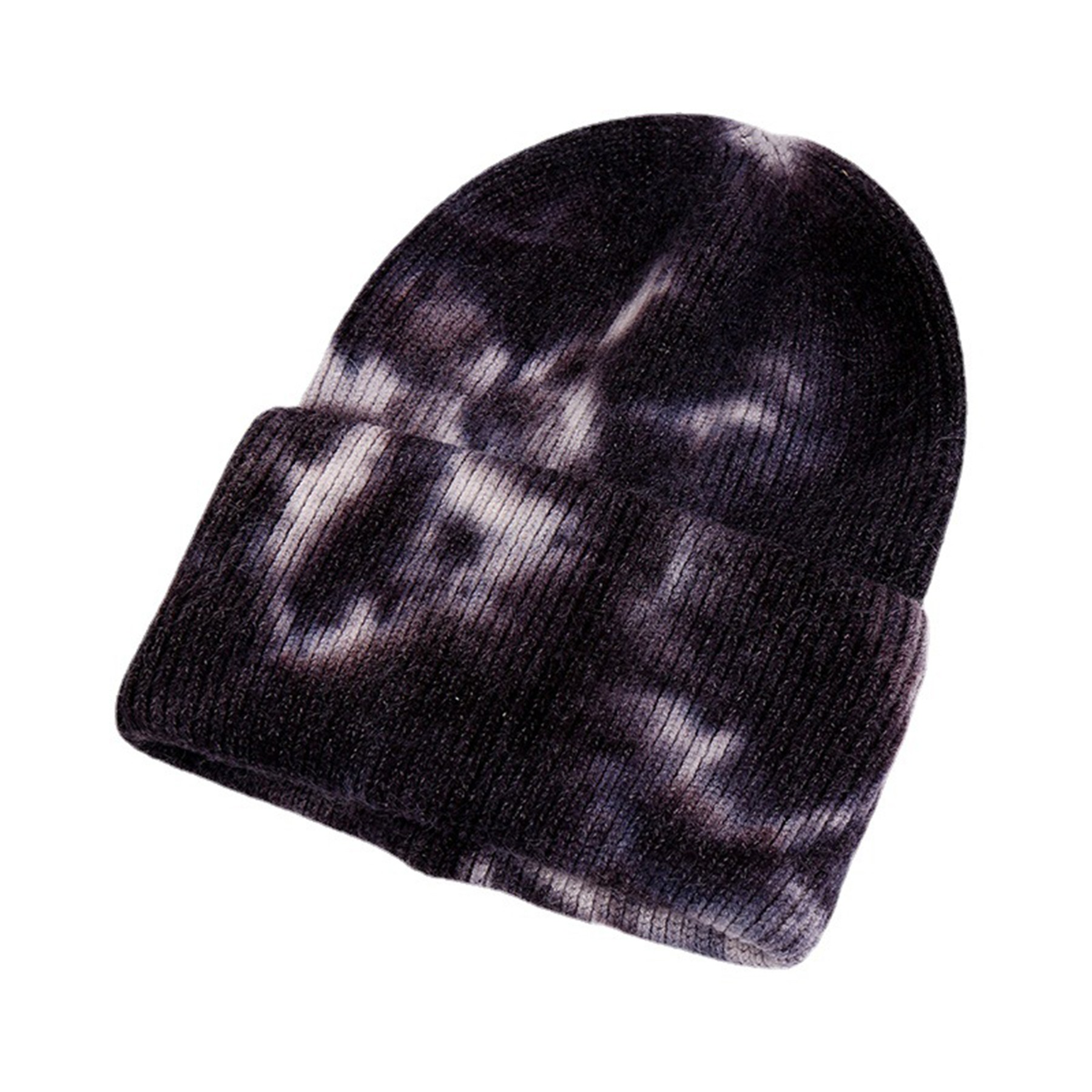 Tie-dye Printed Knitted Beanie Hat 3