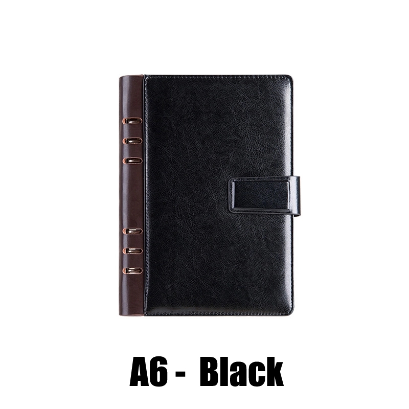 PU Leather A6/A5 Business Travel Journal Binder Notebook 5