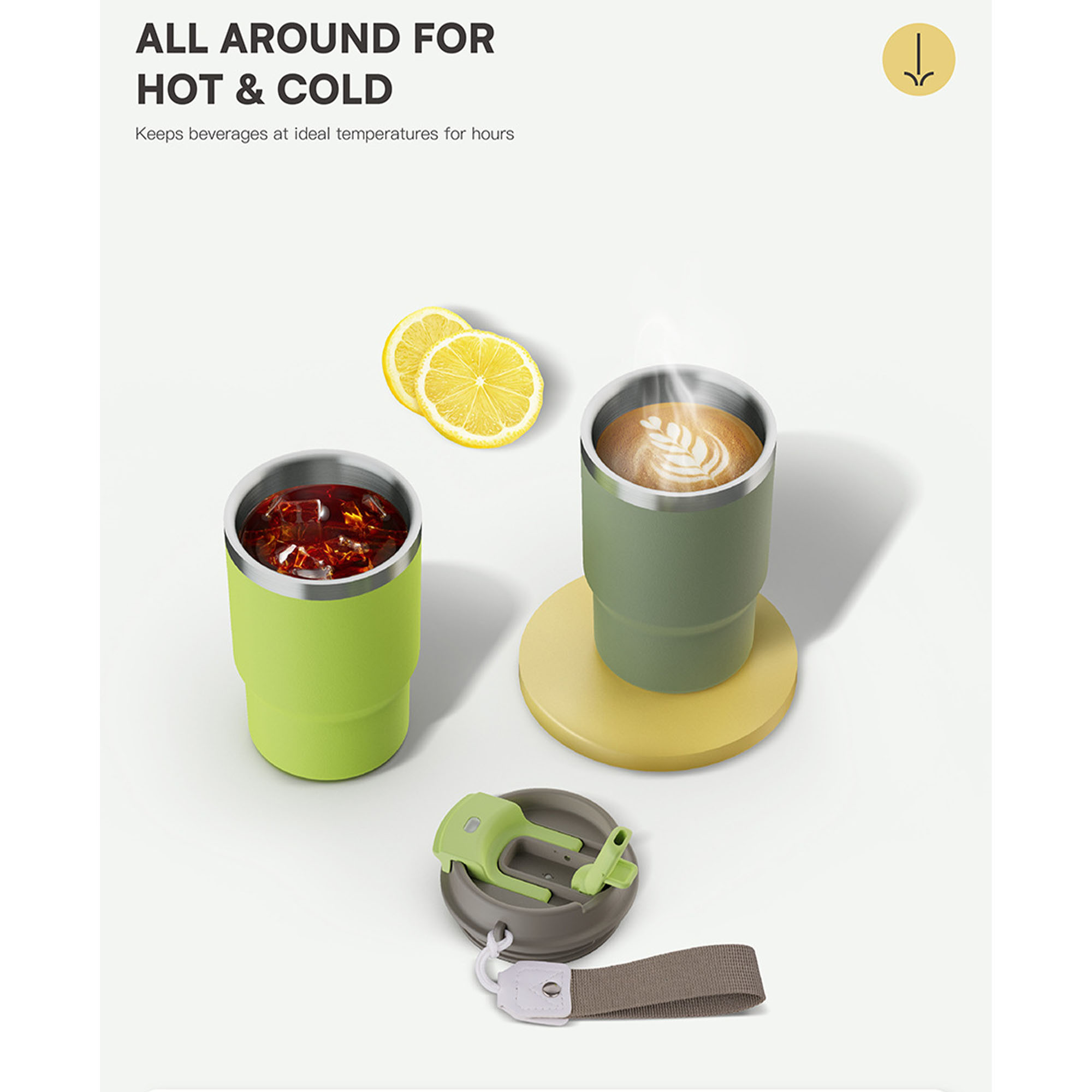 Stainless Steel Car Coffee Insulated Cup 7