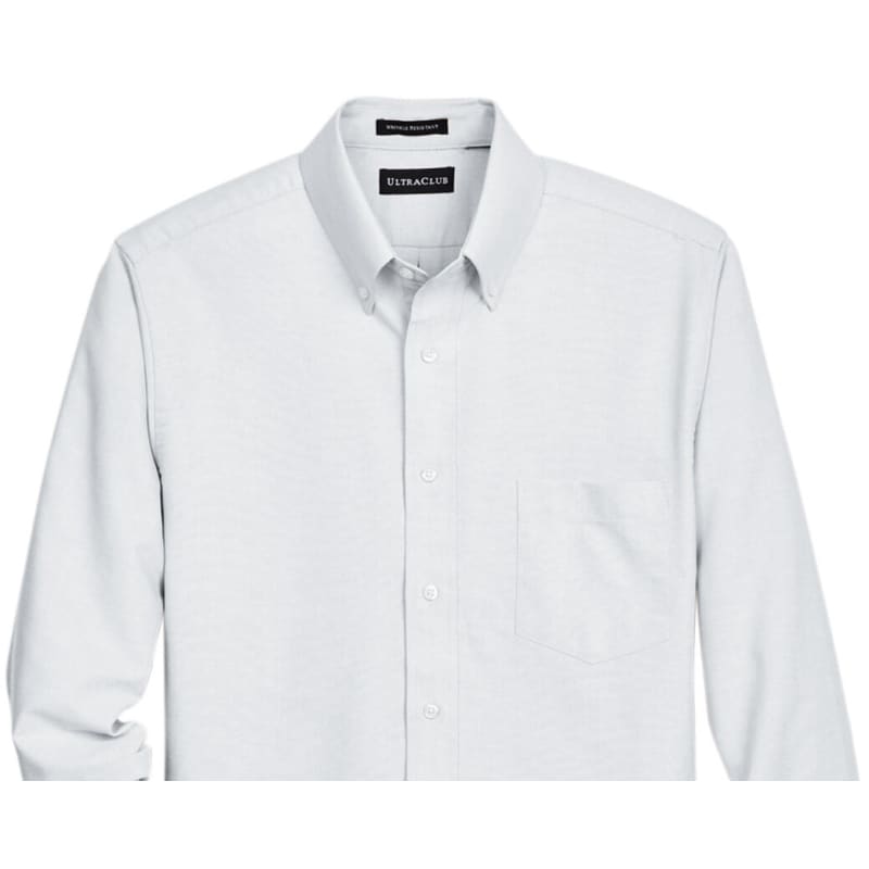 UltraClub Men's Classic Wrinkle-Resistant Long-Sleeve Oxford 17