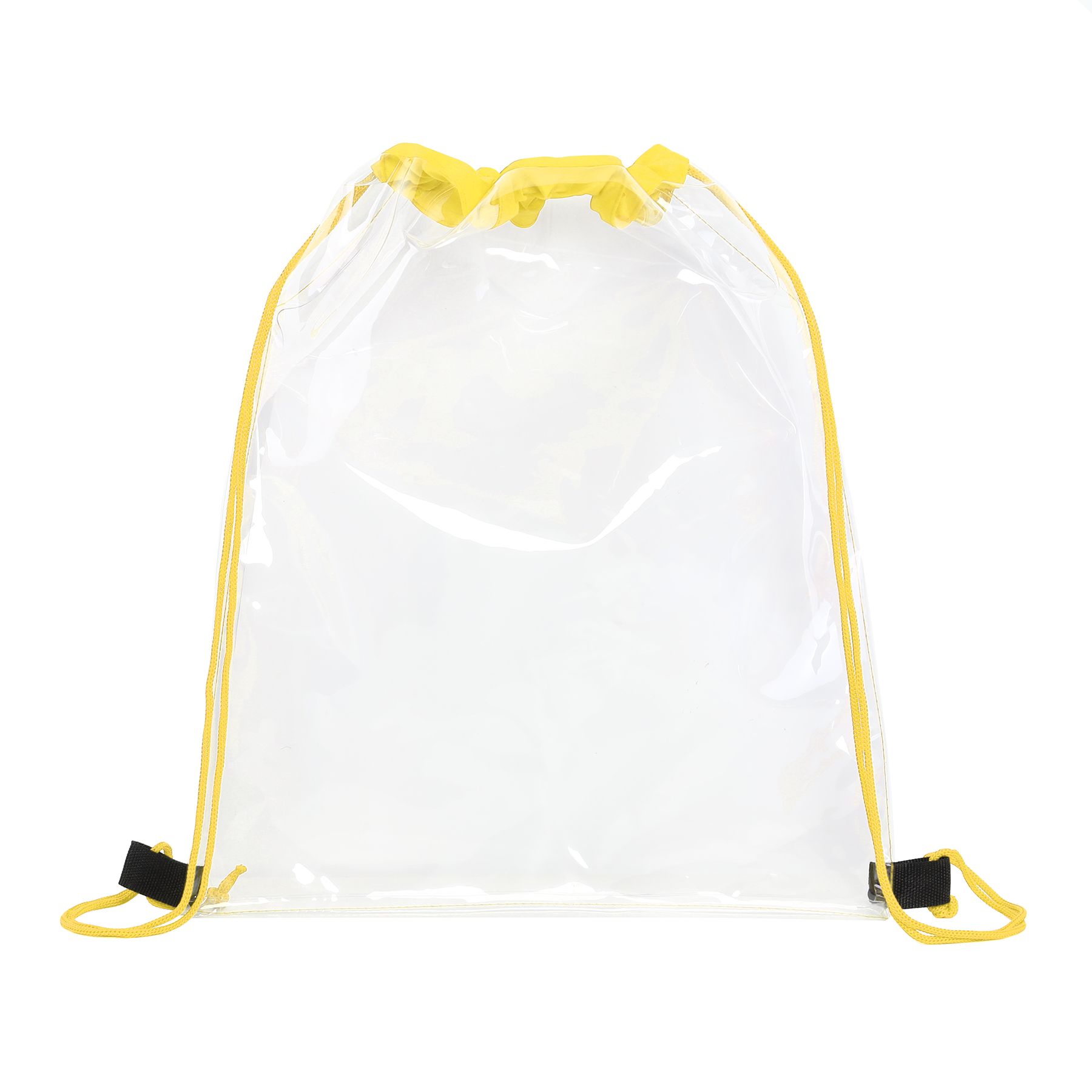Large Clear Water-Resistant Stadium Drawstring Backpack 10