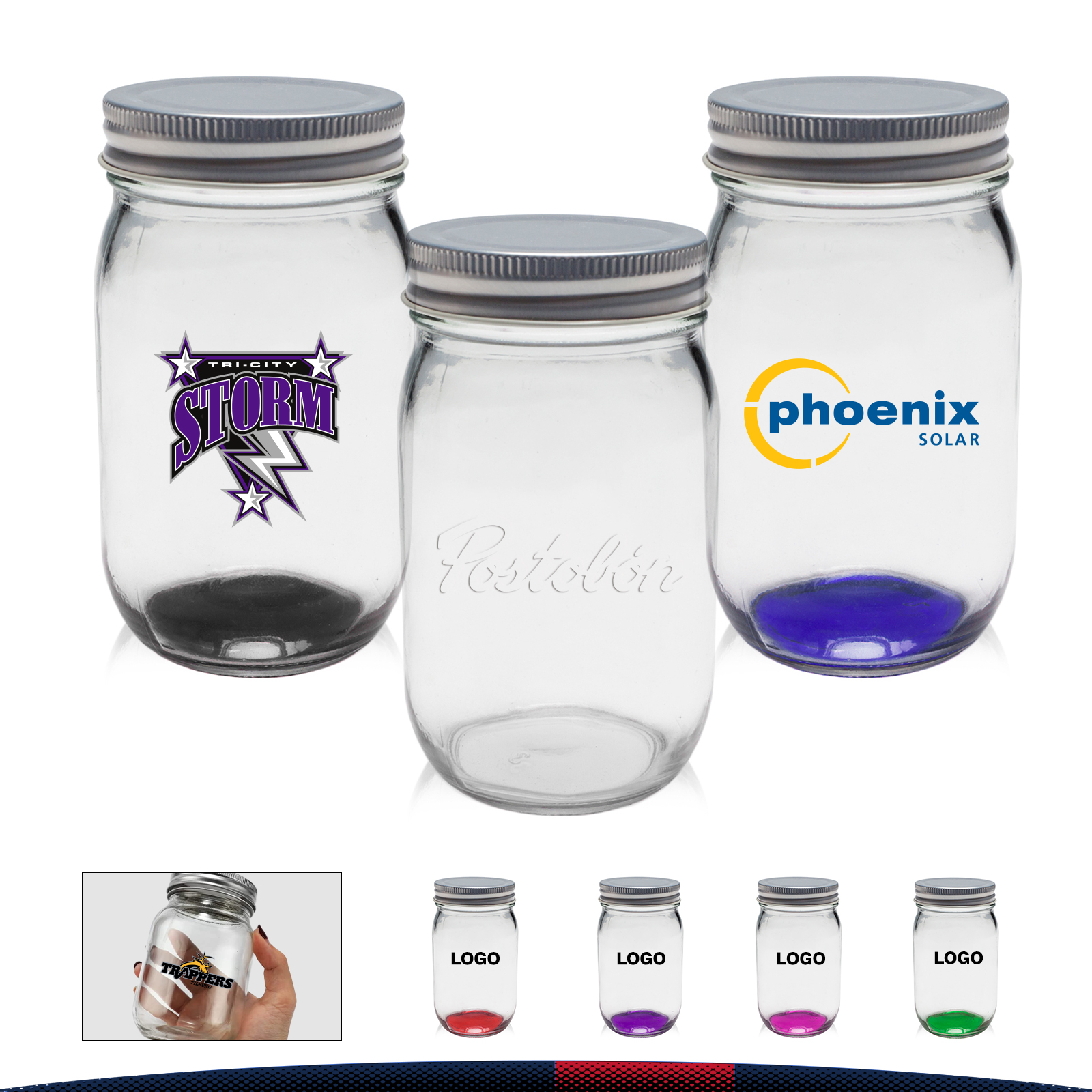 16 oz. Canning Lids Mason Jars 2