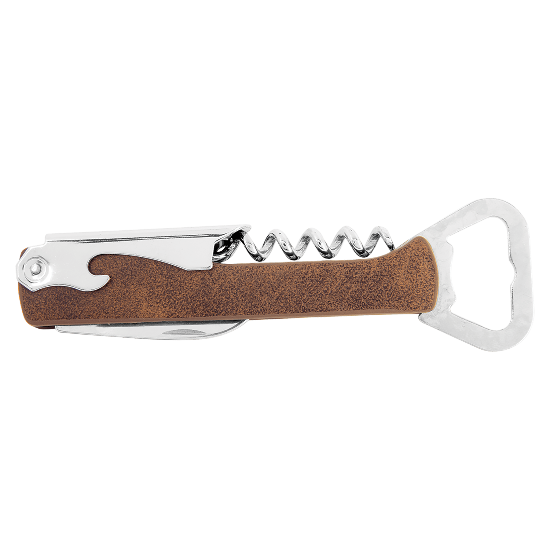 Rustic/Gold Leatherette Wine Bottle Opener 3