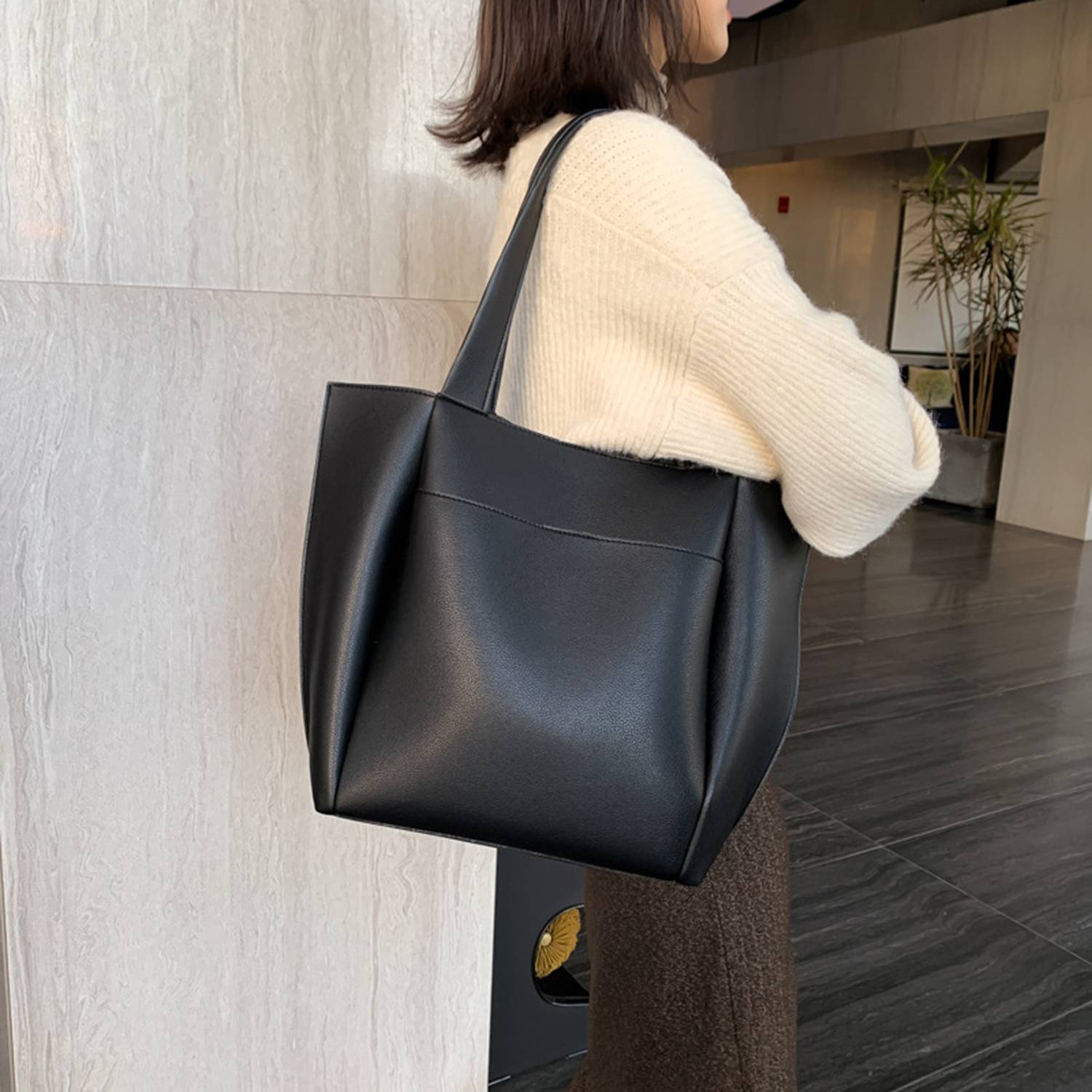 Large Practical Commuter Tote Bag, custom tote bag with logo imprint 6