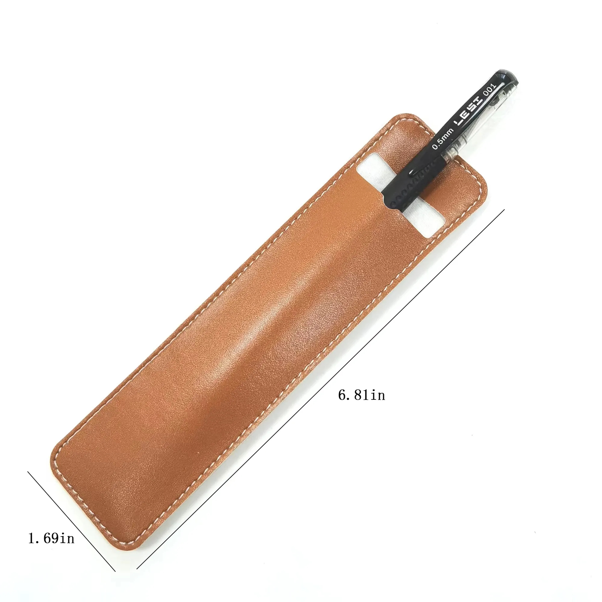 Custom Logo Leather Pen Case 2