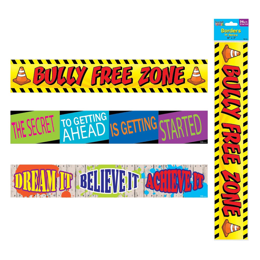 Motivational Bulletin Board Borders - Assorted 14 Pack