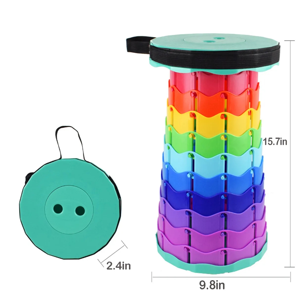 Outdoor Portable Simple Telescopic Folding Stool 6
