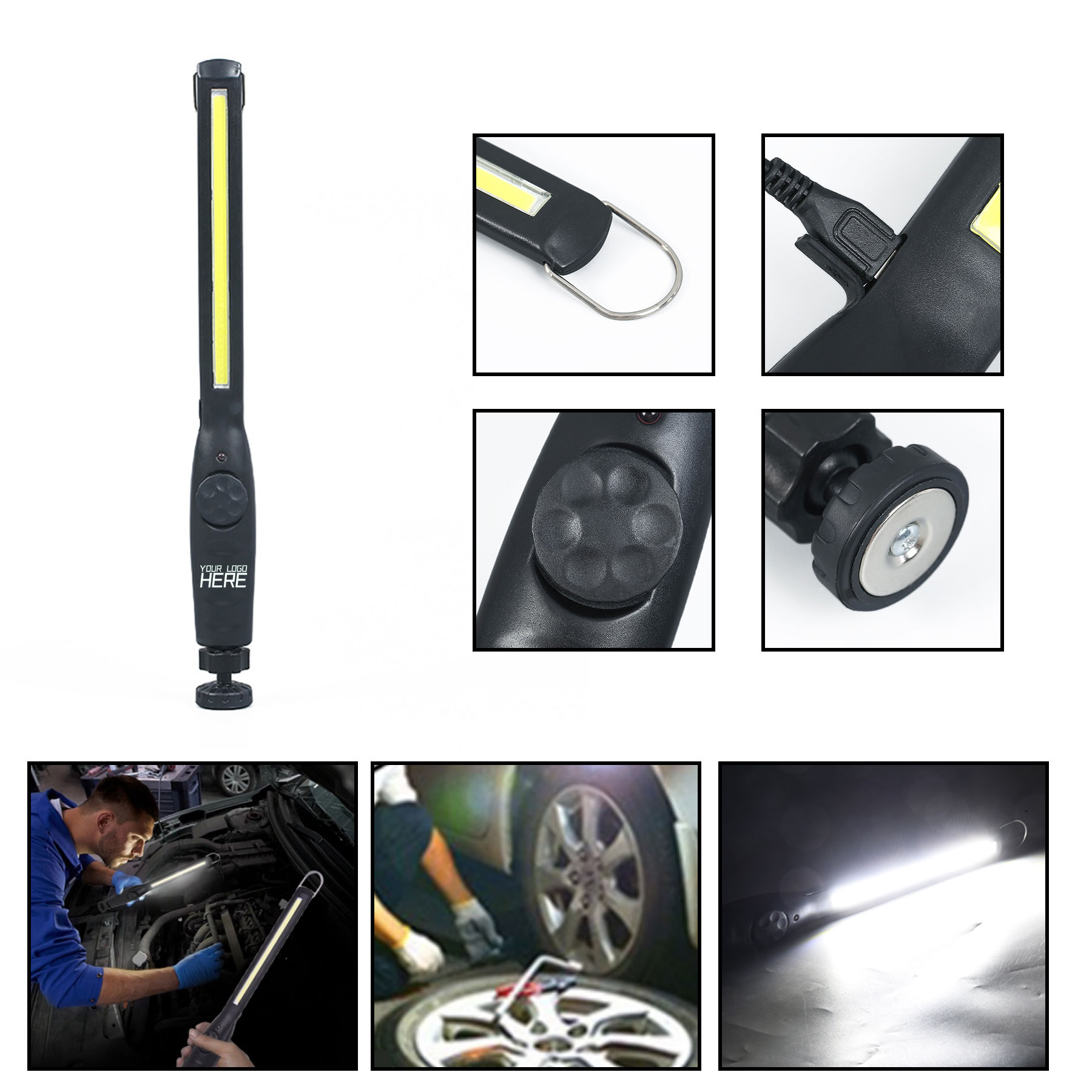 Rechargeable COB LED Magnetic Work Light 2