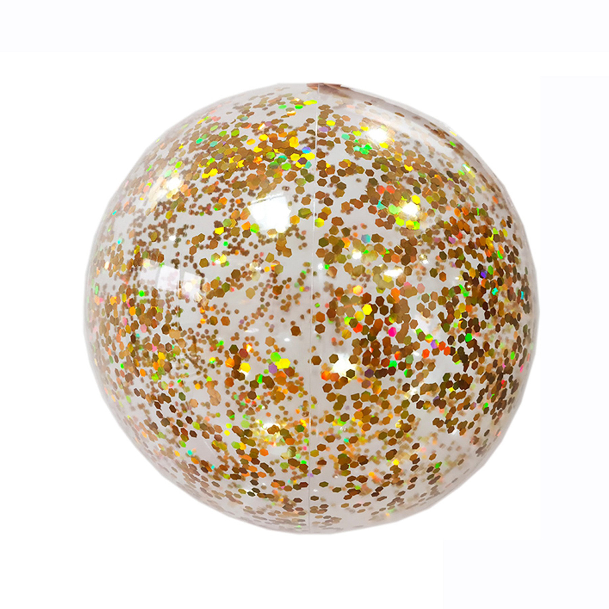Sparkly Clear Round Inflatable Beach Ball 7