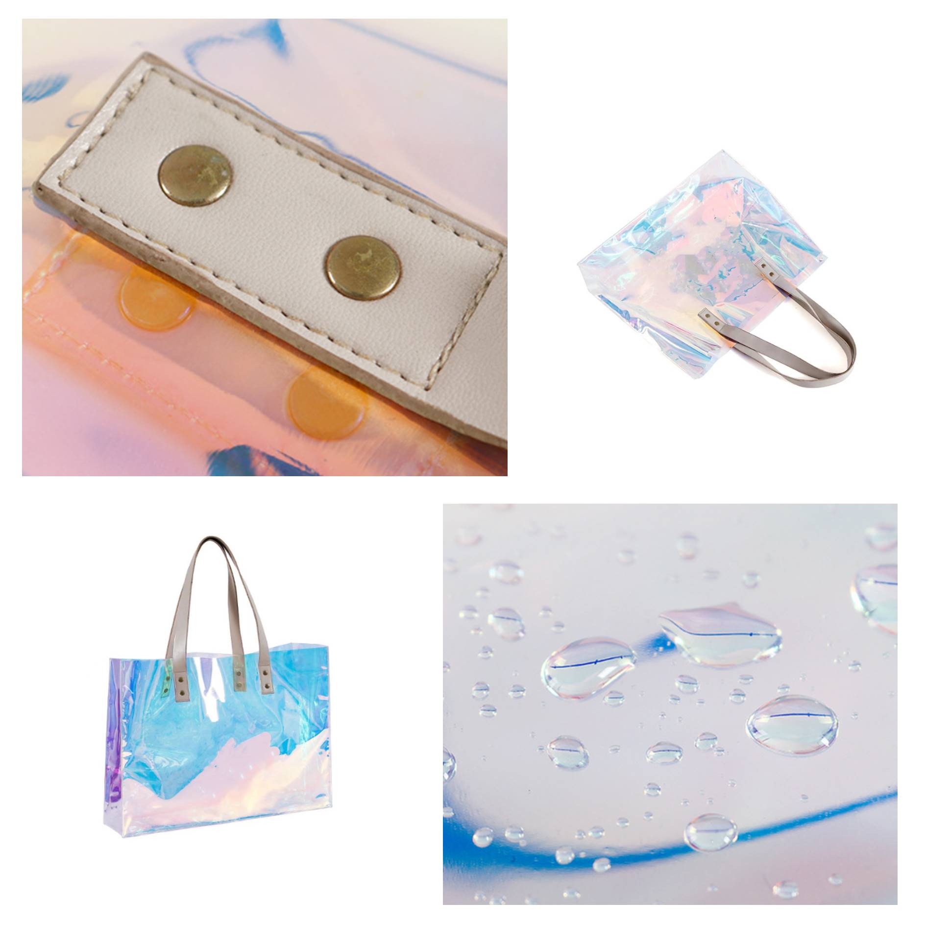 Holographic Clear Shopping Tote Bag 2