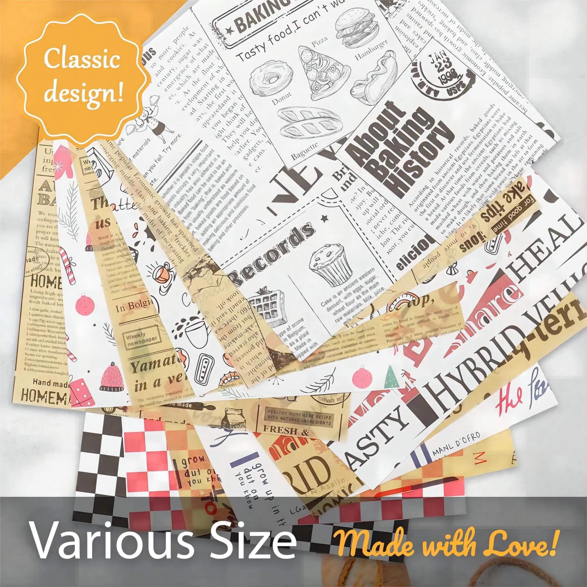 Printing Food Wrapping Paper MOQ5000PCS 3