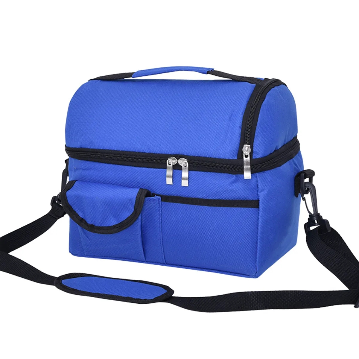 Compartment Box Double Deck Insulated Reusable Lunch Bag 4