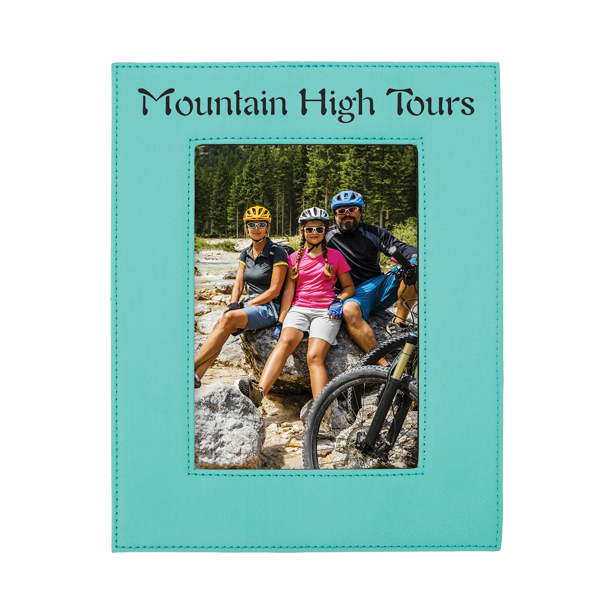 5" x 7" Teal Leatherette Photo Frame