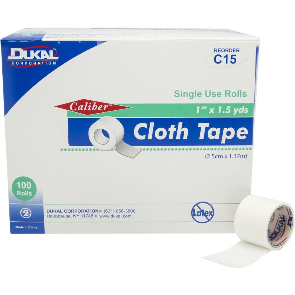 Non-Sterile Cloth Tape - 1" x 1.5 Yard Short Roll 2