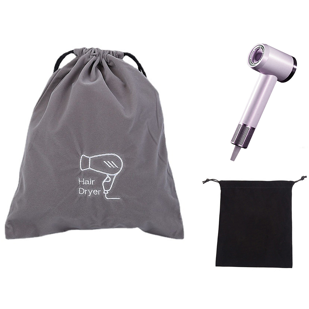 Luxury Velvet Hair Dryer Drawstring Bags 12" W x 12" H 1