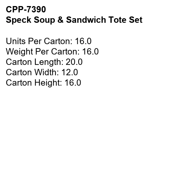 Speck Soup & Sandwich Tote Set 5
