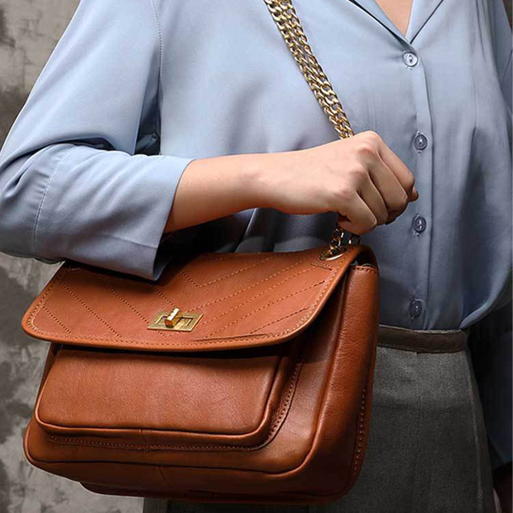 Leather Women Tote Bag, custom tote bag with logo imprint 5
