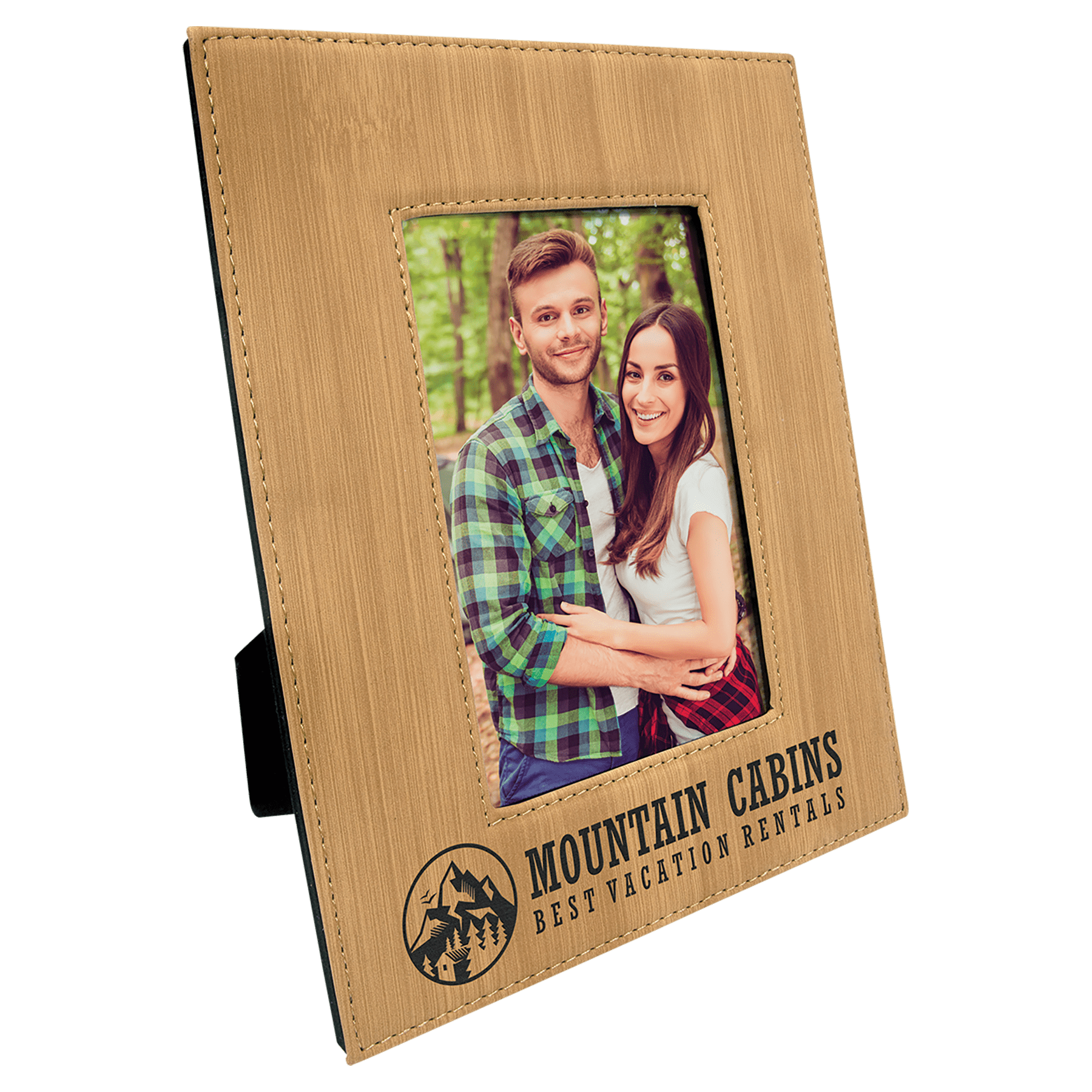 4" x 6" Bamboo Leatherette Photo Frame 1