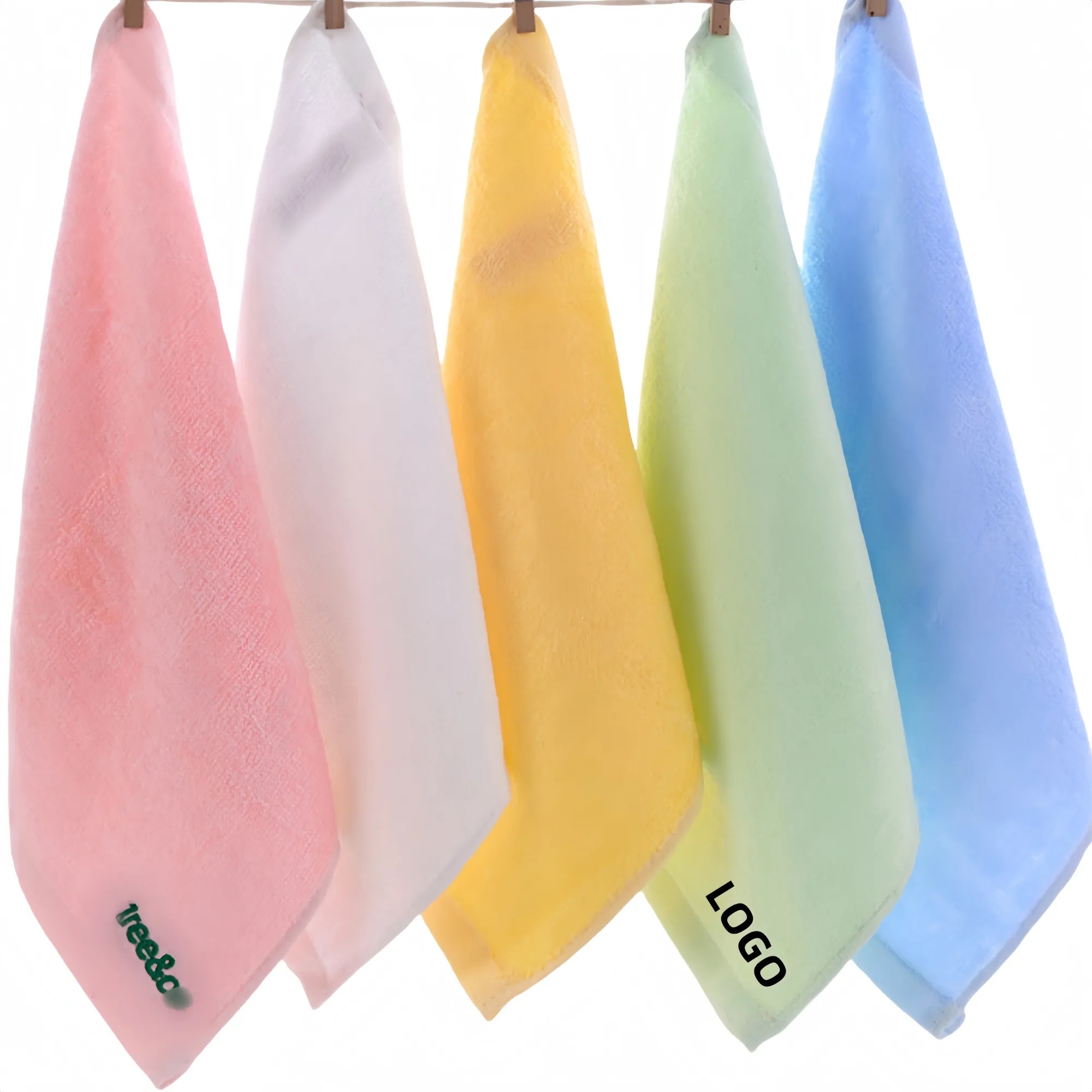 Bamboo Fiber Small Square Towel