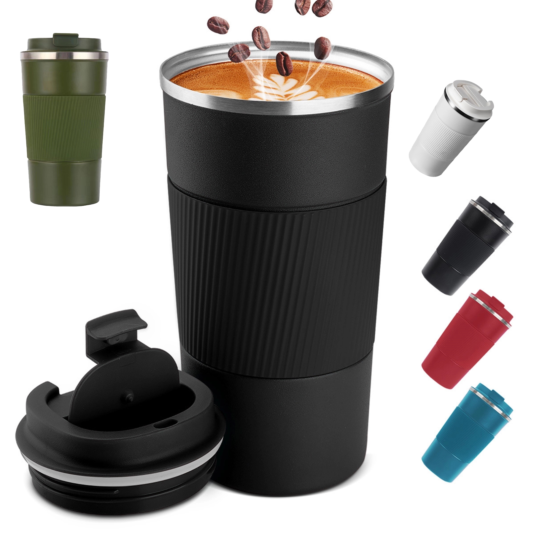 12 Oz Vacuum Insulated Mug With Silicone Sleeve 2
