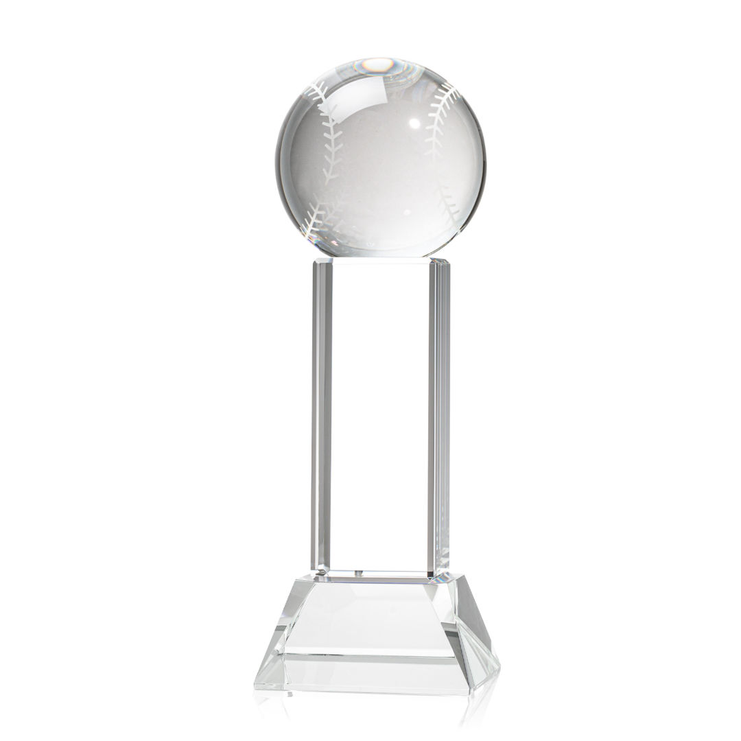 Baseball Award on Stowe Base - Clear 2