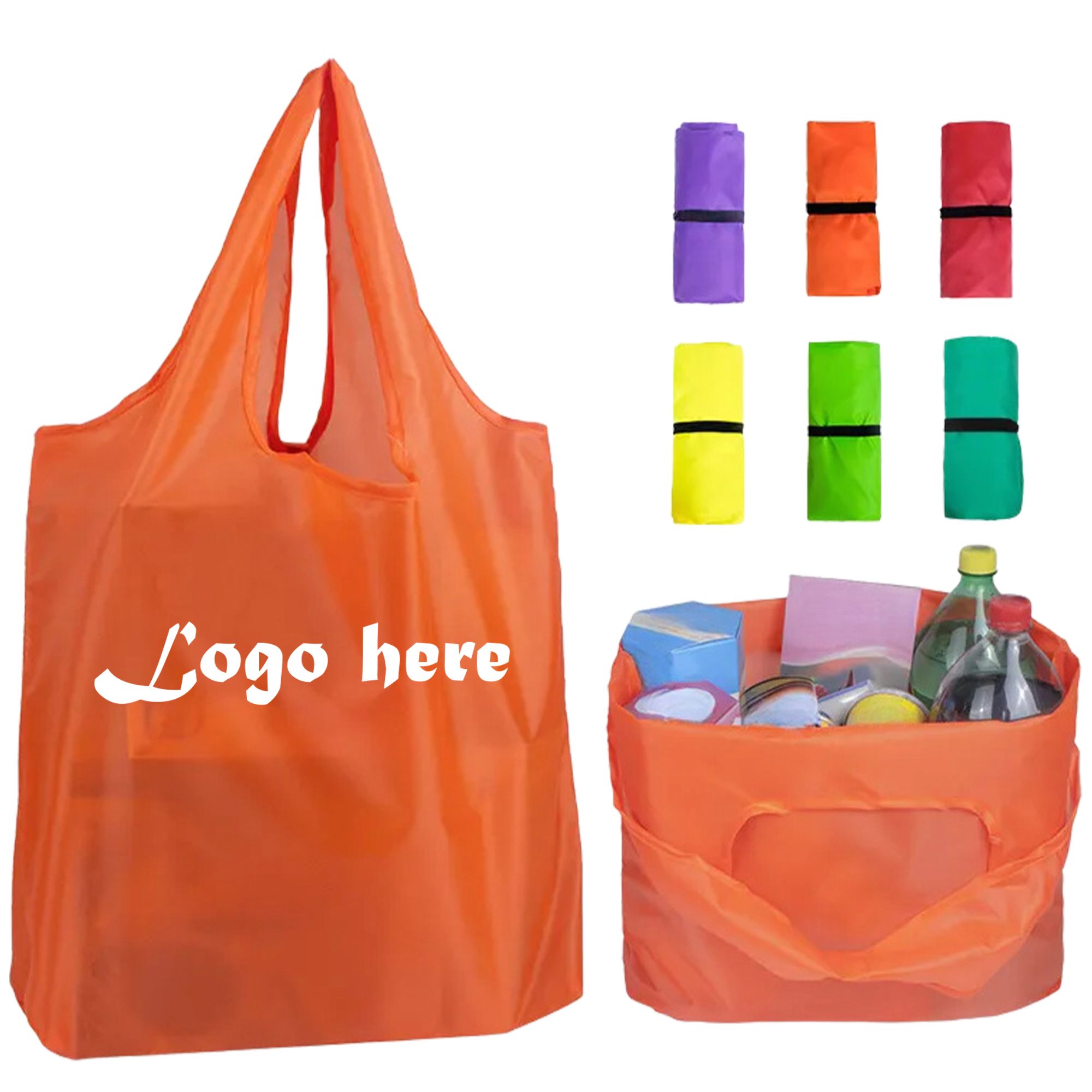 MOQ 50 Eco-Friendly Compact Foldable Shopping Bag 2