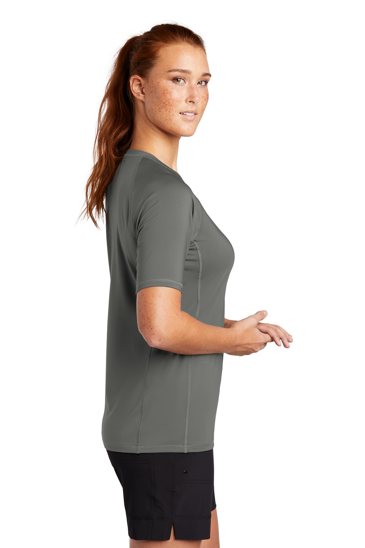 Sport-Tek Women's Rashguard Tee. LST470 13