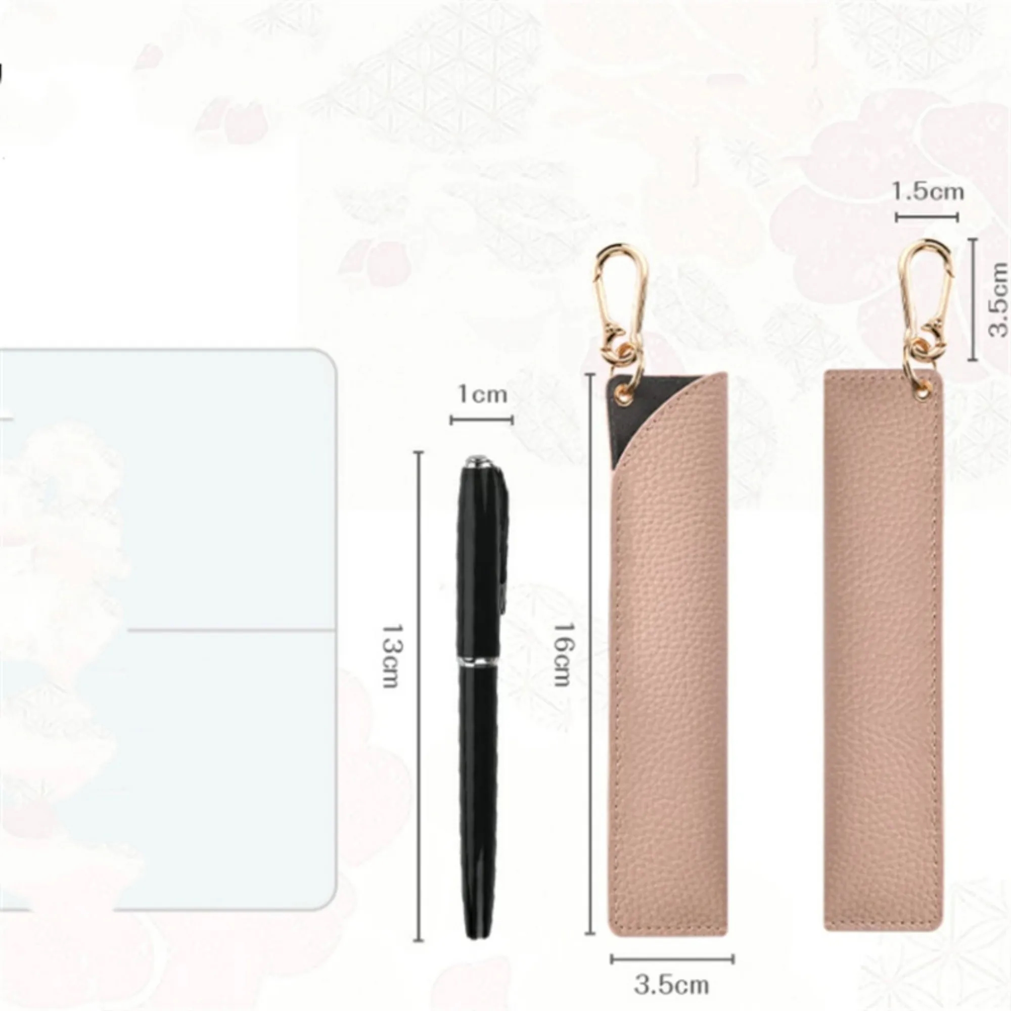 Leather Pencil Case With Keychain 9