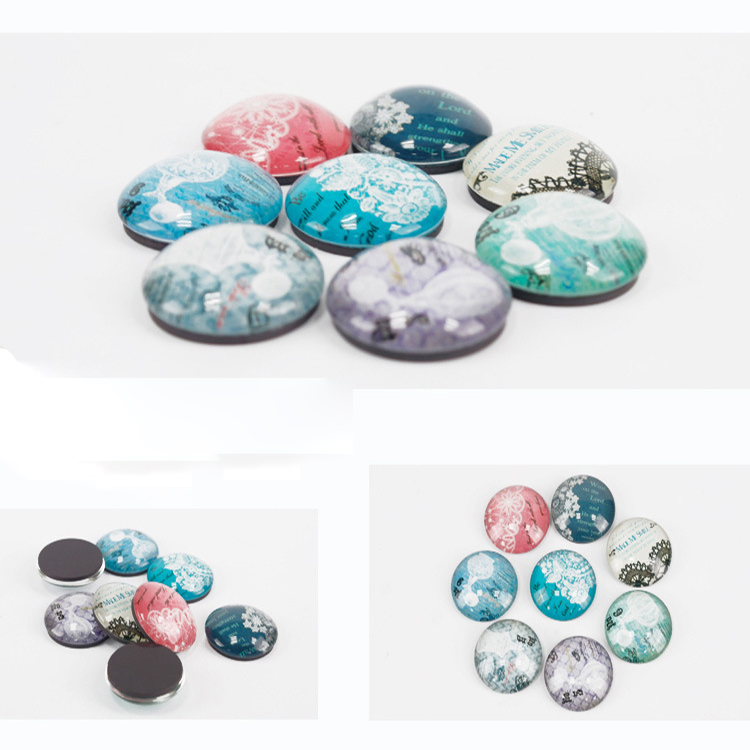 Crystal Glass Fridge Magnet 3