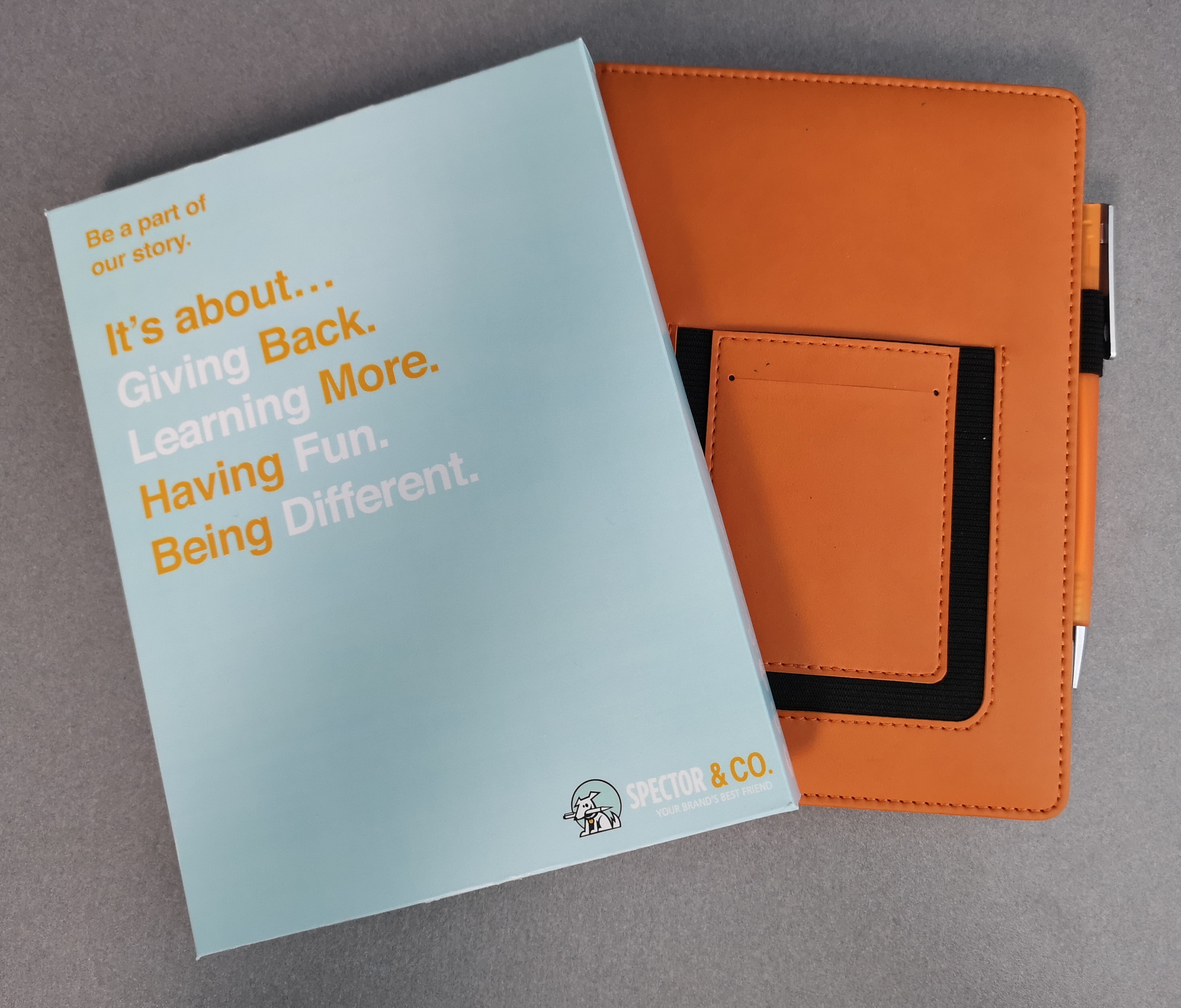 Hard Cover Notebook & Pen Combo Wrap 4