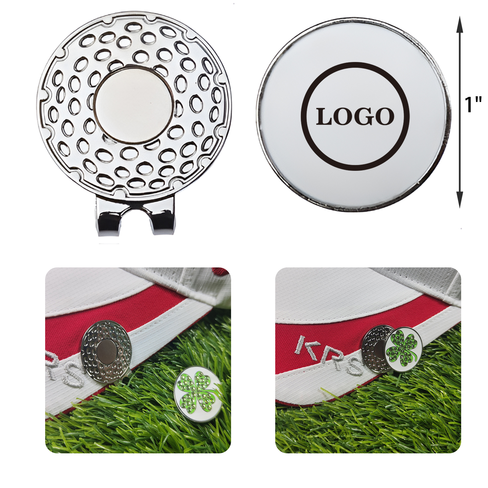 MOQ 50 PCS Secure Golf Magnetic Hat Clip 1