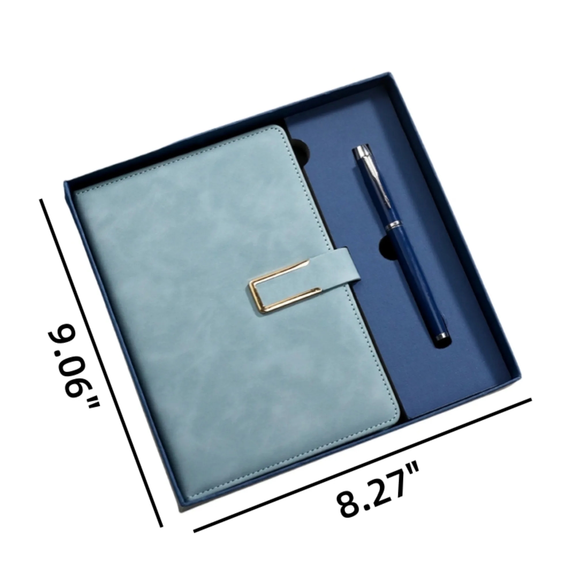 Deluxe Leather A5 Notebook And Pen Gift Set with Gift Box 6