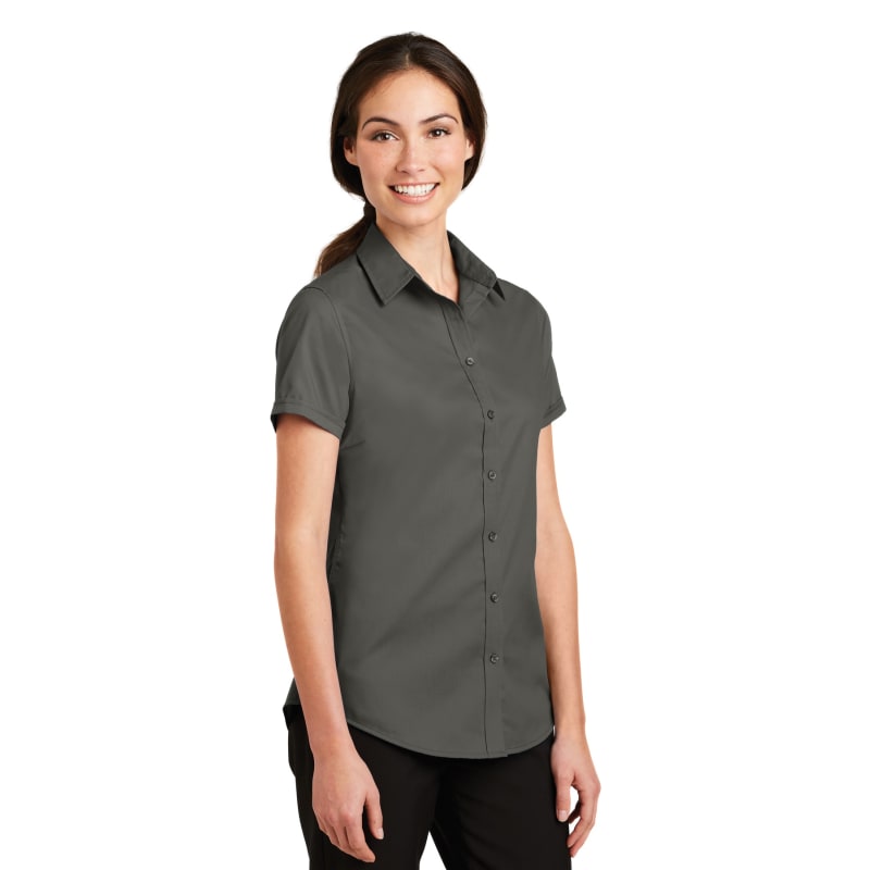Port Authority Ladies Short Sleeve SuperPro Twill Shirt. 51
