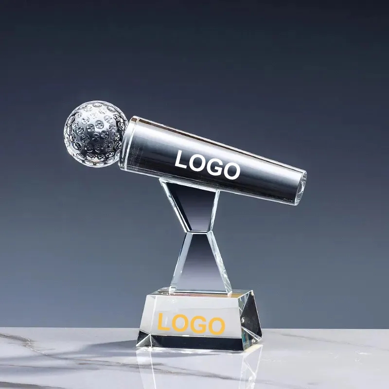 Engraved Crystal Microphone Award 2
