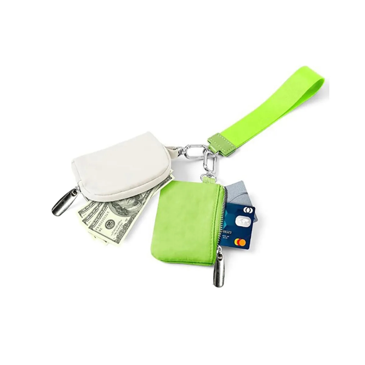 Portable Keychain Wallet Women Detachable Mini Zipper 5
